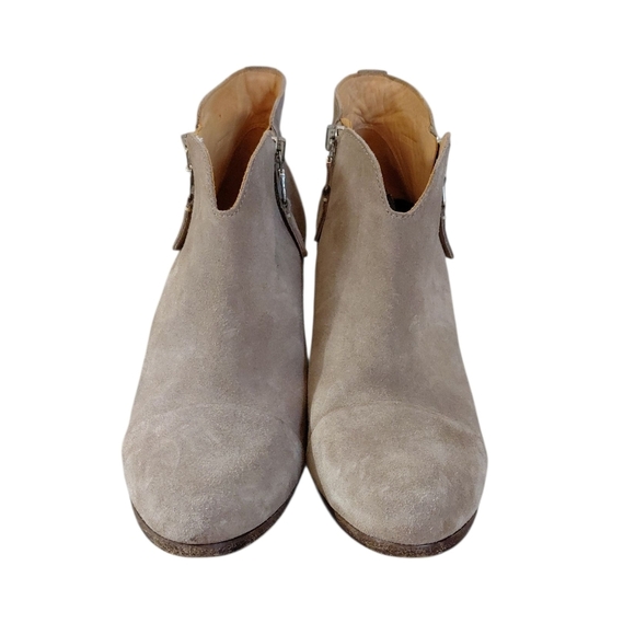 RAG & BONE Margot Ankle Boots Tan Suede Heeled Booties Size 9 EU 39 - Picture 3 of 12